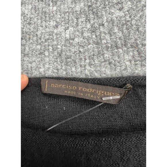 Narciso Rodriguez Cashmere Silk Dress Women's Black Sleeveless Sheath Italy - Picture 2 of 9